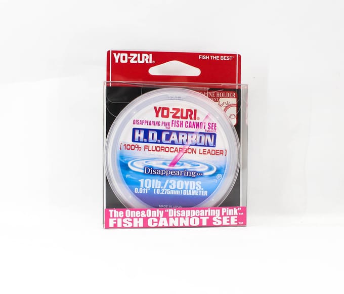 Yo Zuri H.D Koolstof Fluorocarbon Roze 100% 30 yds 10 lb R886-DP (1341) roze