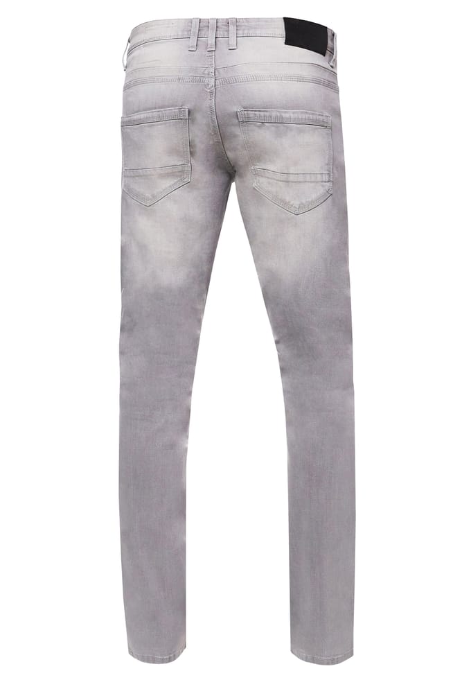Grijze gebruikte jeansbroek "MELVIN" slim fit katoen-stretch
