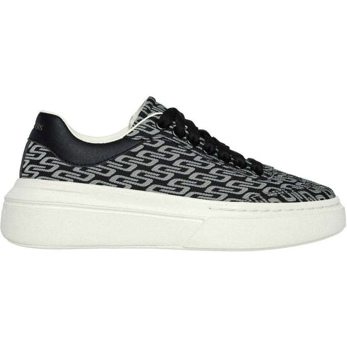 Skechers Dames/Dames Klassieke Textiel Trainers (Zwart/Natuurlijk)