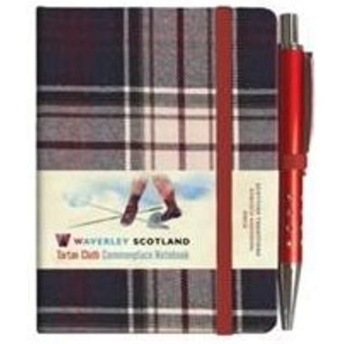 Waverley S.T. (S): Dress Mini With Pen Pocket Genuine Tartan Cloth Commonplace Notebook -