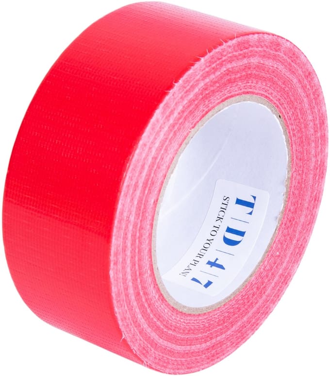 TD47 Ducttape 50mm x 50m Rood