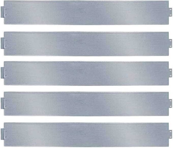 Gazonrand Metaal - Bloembed Afscheiding - Tuin Op Orde - Flexibel Buigbaar - 5 Meter Lengte - Zilverkleurig