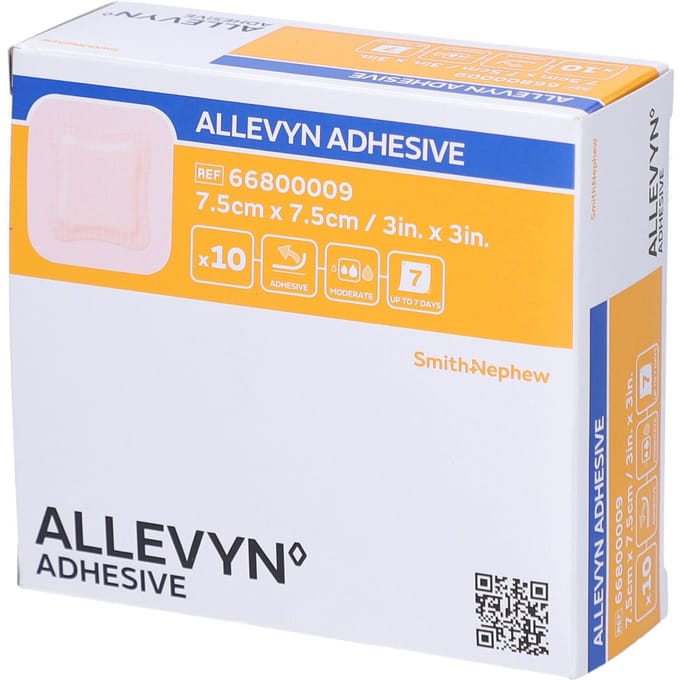Smith & Nephew Allevyn Classic Klevend Hydrocellulair Verband 7,5 x cm 66800009 10 Pleister
