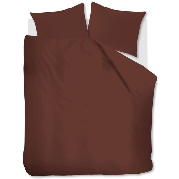 Dekbedovertrekset Easy Brown | At Home by Beddinghouse
