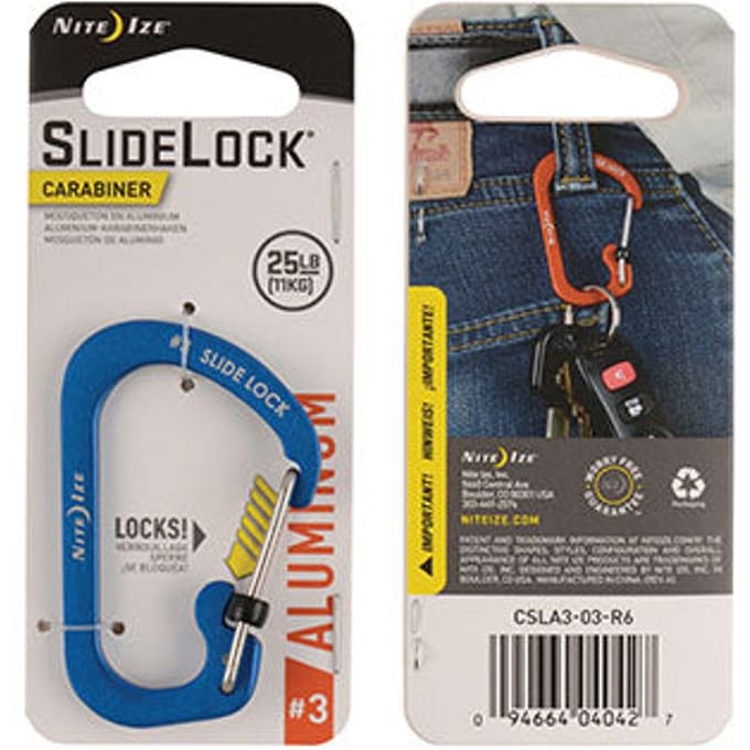 NITE IZE SlideLock Carabiner #3 - Aluminium Blue