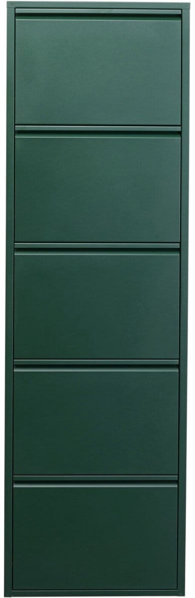 Schoenenkast Caruso groen 5 laden Kare Design