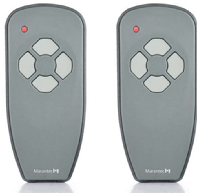2x Marantec Digital 384 Handzender - 4-Kanaals 868 MHz - Multi-Bit - Inclusief Wandhouder