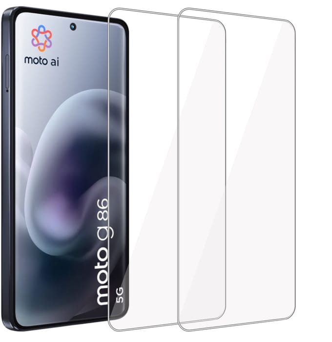ChiGuard Screenprotector 2x geschikt voor Motorola Moto G86 Screenprotector - Beschermglas - Curved - GuardCover