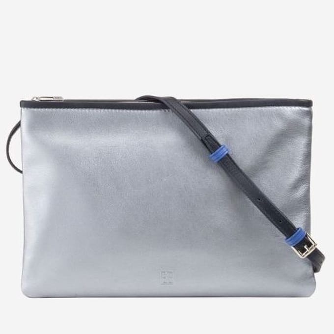 Dudubags - zilver - leder - maat STUK