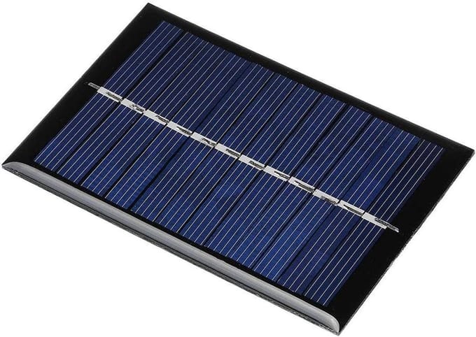 Mini Zonnepaneel - Epoxy Paneel - Energie Opwekken - Compact Ontwerp - 90x60mm - Zwart