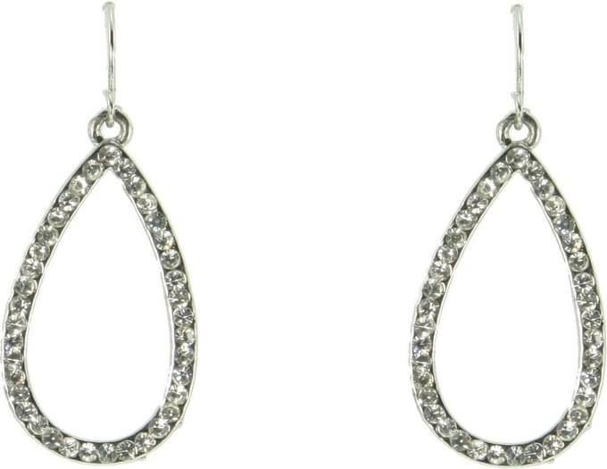 Behave - Oorhangers druppel steentjes - Elegant avondaccent - 4,2 cm