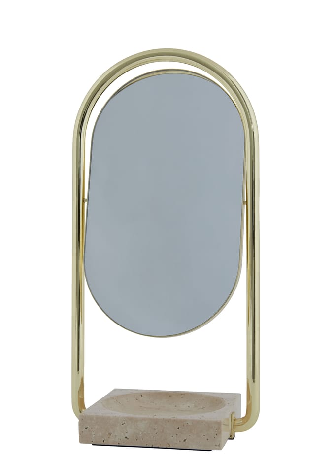 AYTM Angui tafelspiegel, goud, hoogte 35 cm, glas, marmer