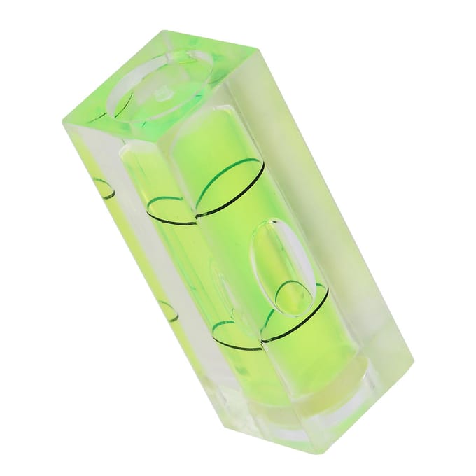 5 stuks 15*15*40MM Vierkant Kwaliteit Mini Waterpas Luchtbel Kleine Waterpas wit