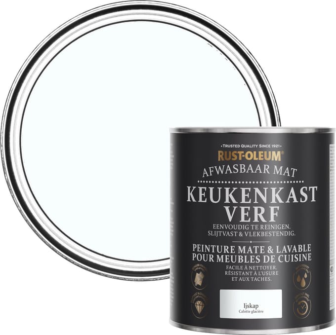 Rust-Oleum Lichtblauw Afwasbaar Mat Keukenkastverf - Ijskap 750ml
