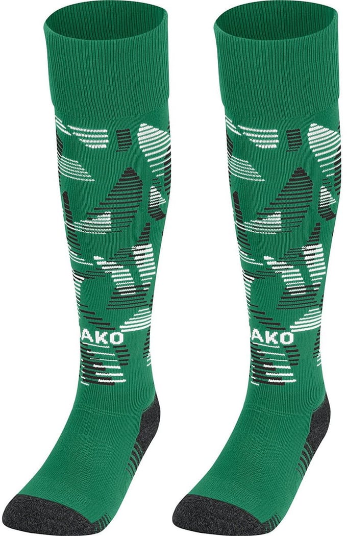 Jako Sonic Voetbalkousen - Groen / Zwart / Wit | Maat: 35-38