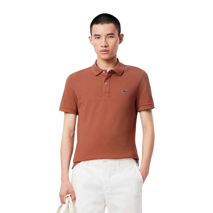 Lacoste Heren L.12.12 Pique Slim Poloshirt (Rood)