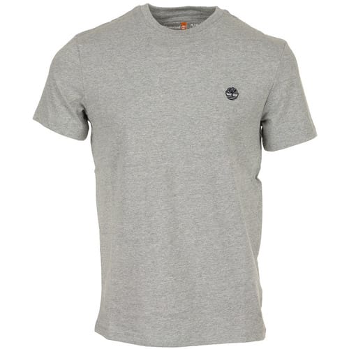 Timberland Dun River Slim T-Shirt Met Ronde Hals, Grijs