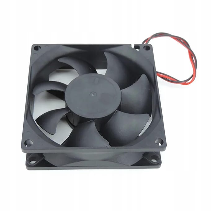 Rosfix Ventilator 80x80x25 2PIN 24V - Stil Koelventilator - 2000 rpm, 35 CFM, 25 dBA