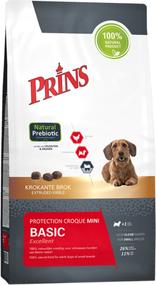 Prins Protection Croque Mini Basic 10kg - Hondenvoer