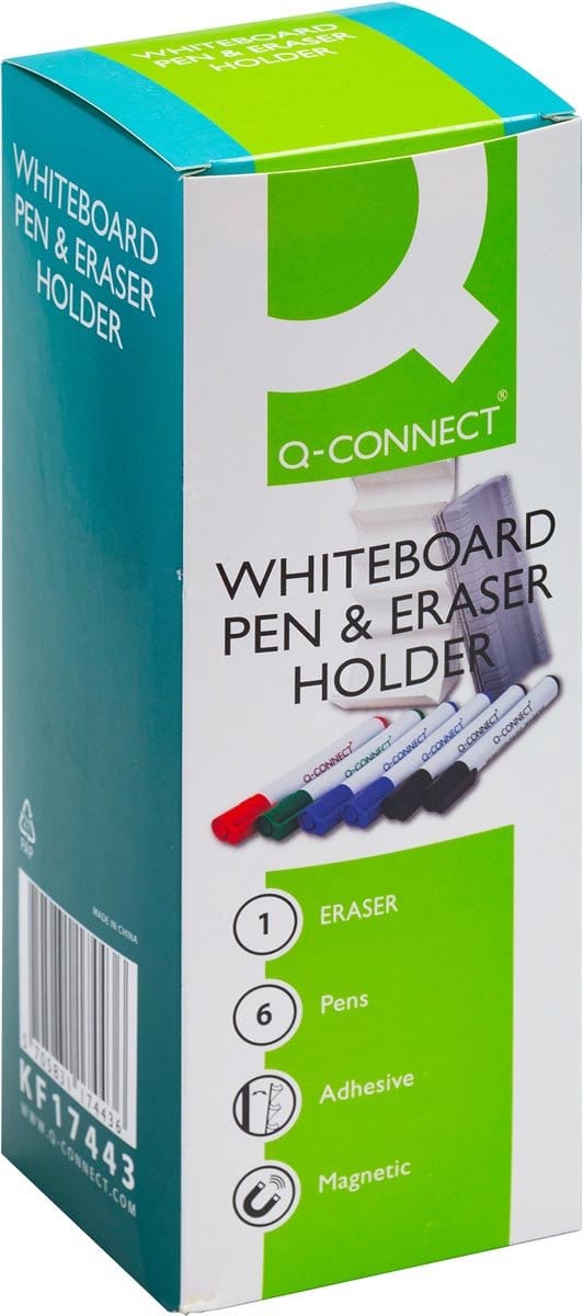 Q-CONNECT accessoirehouder voor whiteboard | incl markers en wisser