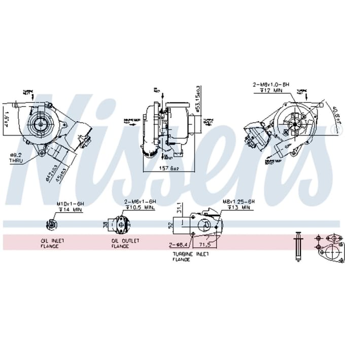 Supercharger, drukvulling NISSENS 93102
