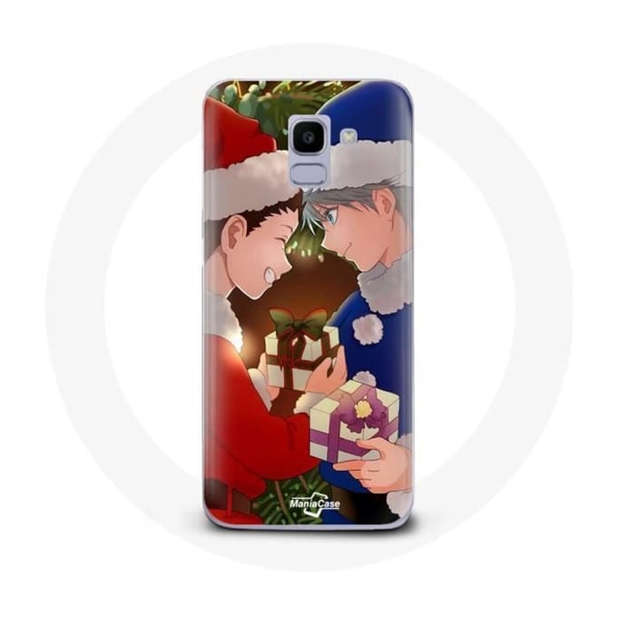 Coque pour Samsung Galaxy A8 2018 Hunter x Hunter Gon Freecss et Killua Zoldyck Christmas Day Anime Manga