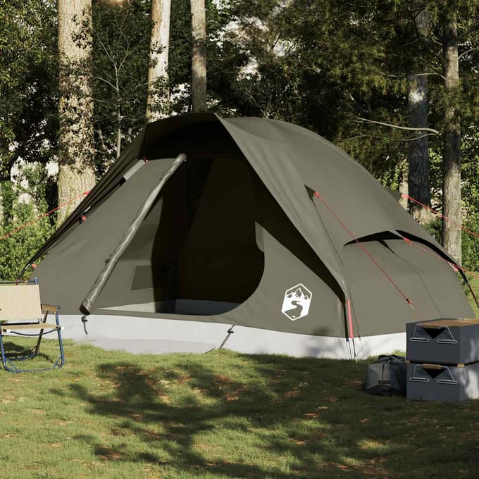 vidaXL - Koepeltent - 6-persoons - waterdicht - bruin