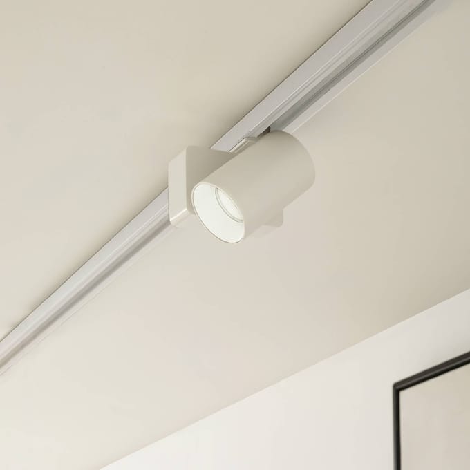 Lindby LED railspot Linaro/Brinja, wit, 1-fase