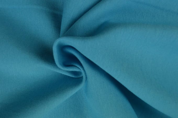 Boordstof Effen - Aqua blauw - 1 meter - Per meter