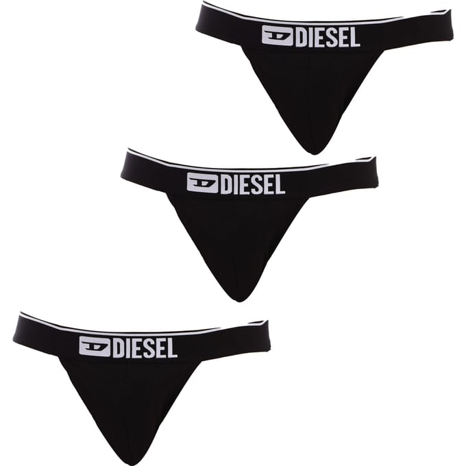 Diesel Jockstrap - 3 Pack E4101 Black - maat L (L) - Heren Volwassenen - Katoen/elastaan- 00SH9I-0GDAC-E4101-L