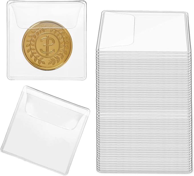 Munthoezen - Plastic houders - Verzamelen opbergen - Antislip klep - 25 stuks - Transparant