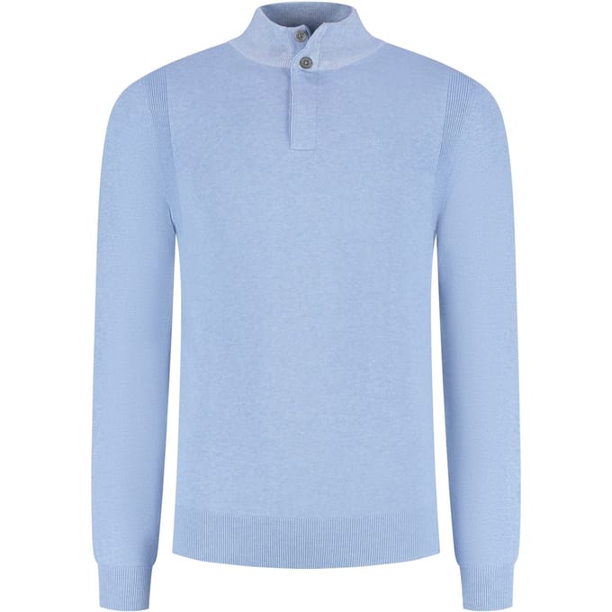 Fellows United Half Zip Pullover Premium Light Blue  L