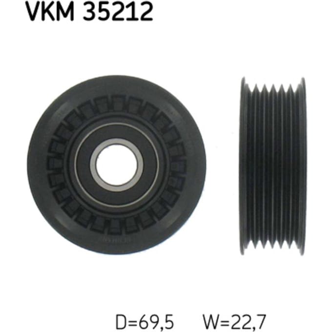 Rondsel/geleiderpoelie, V-riem SKF VKM 35212