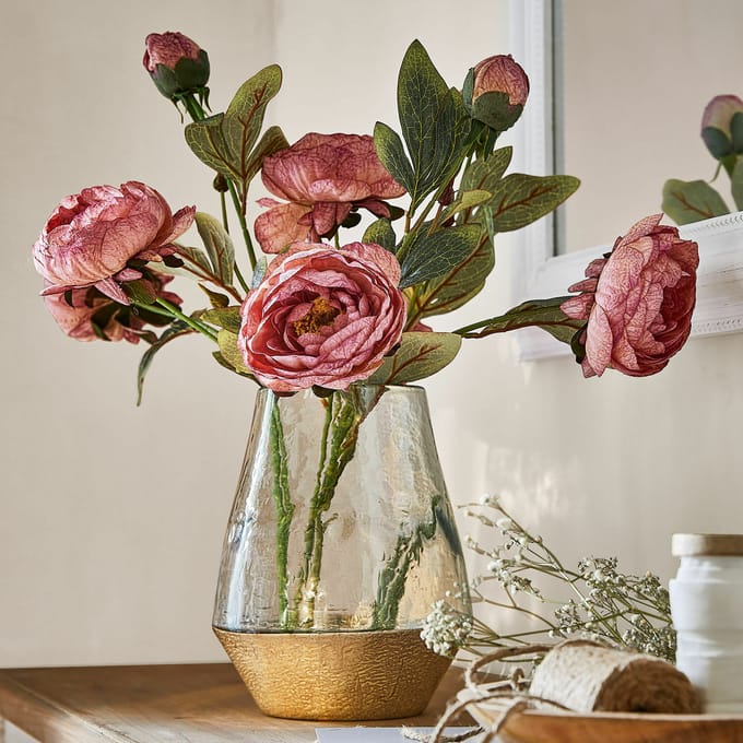 LOBERON Sierbloem set van 3 Gilgandra roze/groen