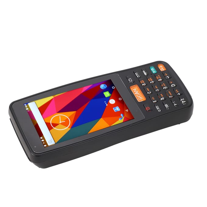 Scanner de codes-barres Lecteur de QR code Collecteur de données Scanner d'inventaire 100-240V AC pour Android 6.0 Prise US black