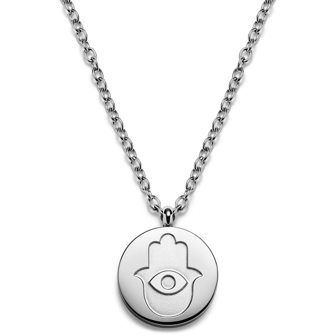 Unity | Zilverkleurige Roestvrijstalen Ketting met Hamsa Hand