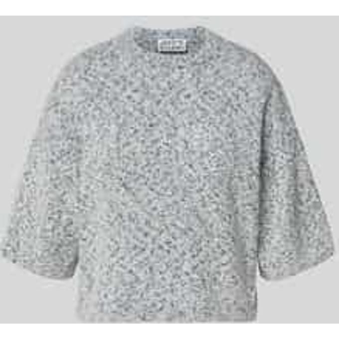 Gebreide pullover met 1/2-mouwen