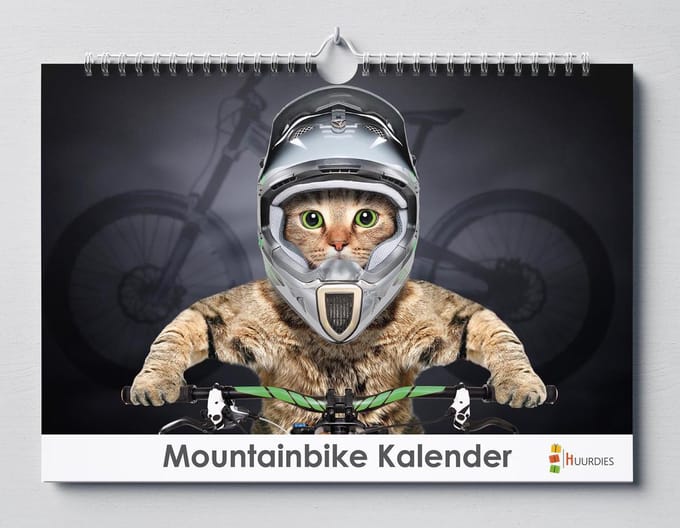 Fietskalender | Verjaardagskalender 35x24 cm | Verjaardagskalender Volwassenen