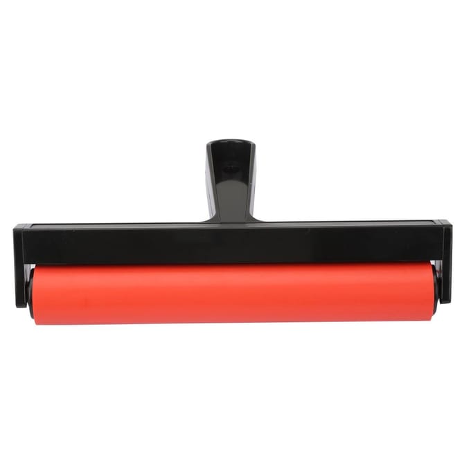 Rouleau à peinture en caoutchouc pour estampage, encre, peinture, gravure, 20 cm red