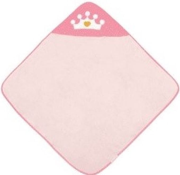 Canpol Babies baby handdoek 85x85cm, 100% katoen, QUEEN Roze