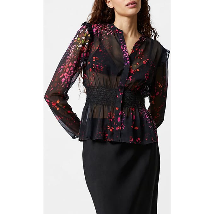 French Connection Elise Ruched Waist Black Taglia: 8 | Magliette intime Outlet | Donna | Nero