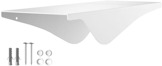 Wandplank HOVER-VIII 350x130x80mm wit