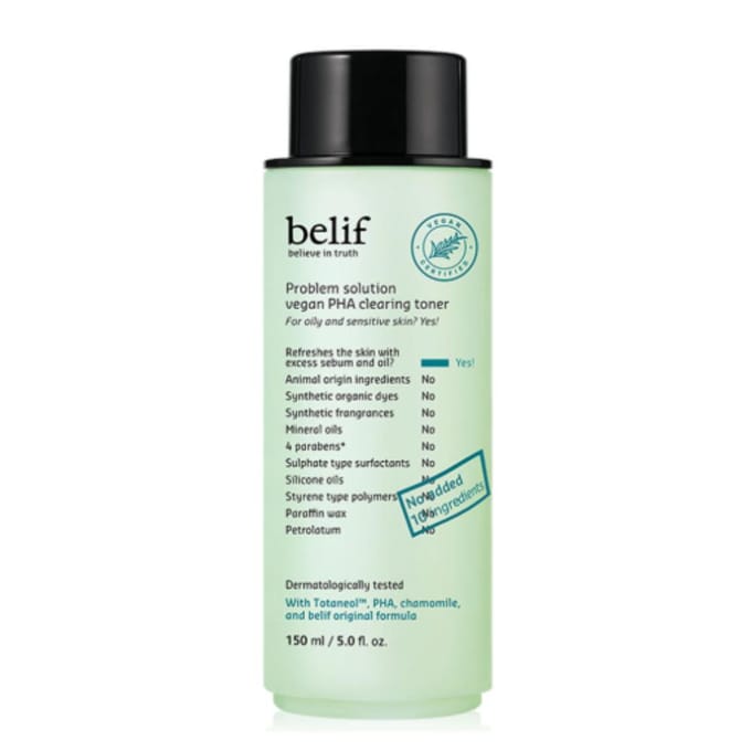 Belif - Problem Solution Vegan PHA Clearing Toner 2026 Version - 150ml