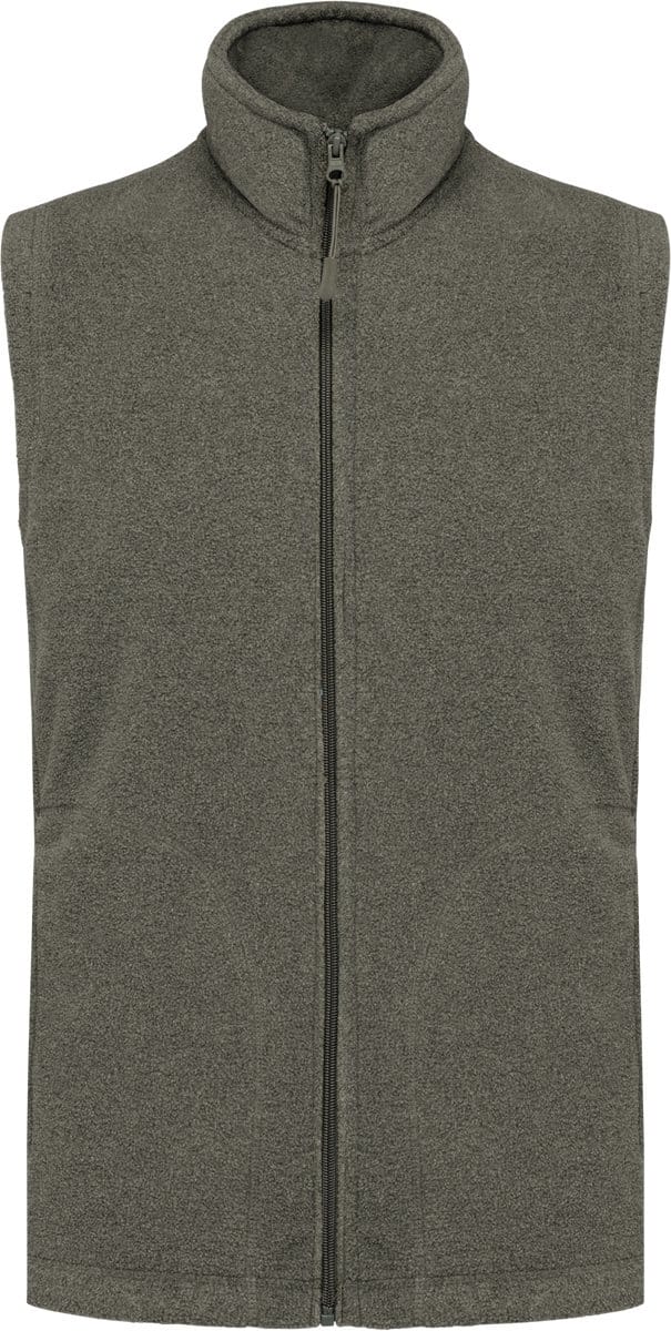 Kariban Bodywarmer van microfleece heren K913 - Green Marble Heather - 5XL