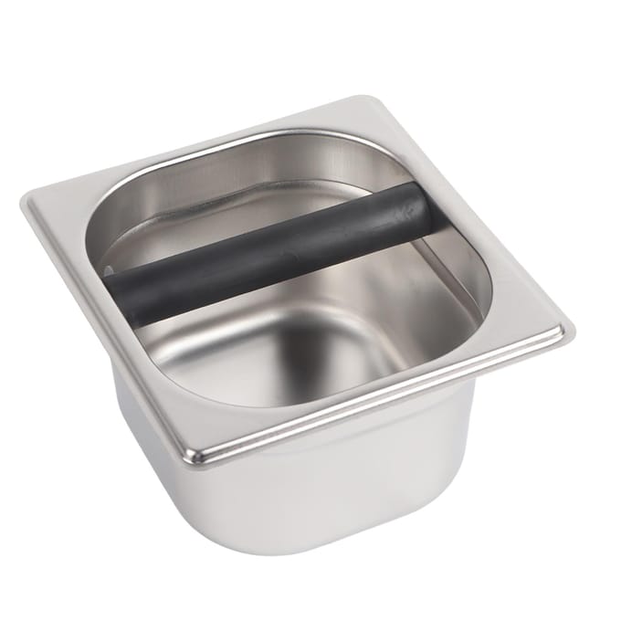 RVS Houder Container Afklopbak Gereedschap Accessoire voor Professionele Koffiemachine gray