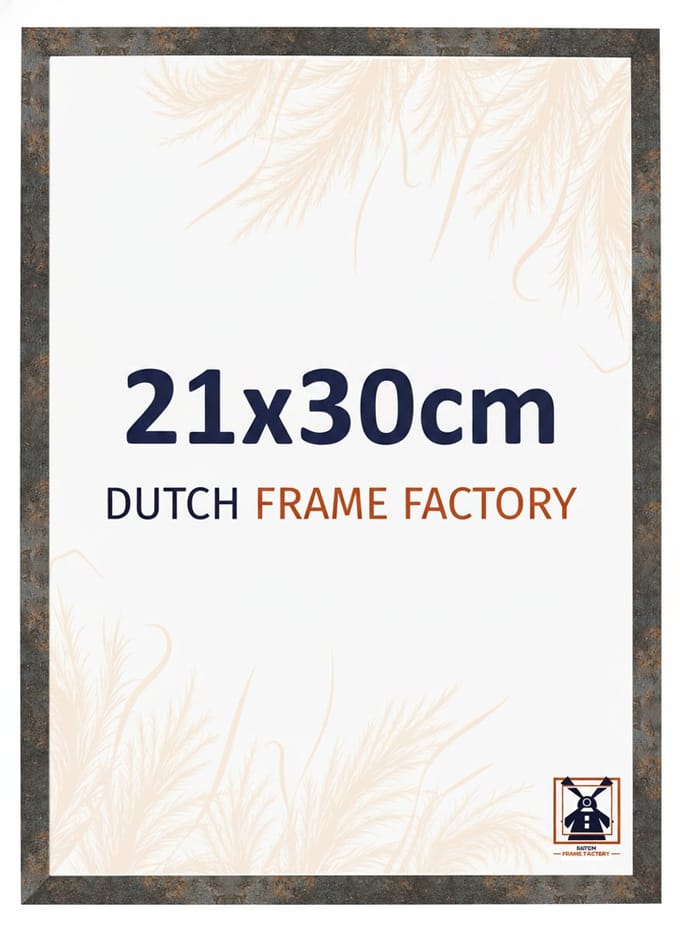 Fotolijst 21x30 cm - MDF - Geoxideerd Metaal - Benno