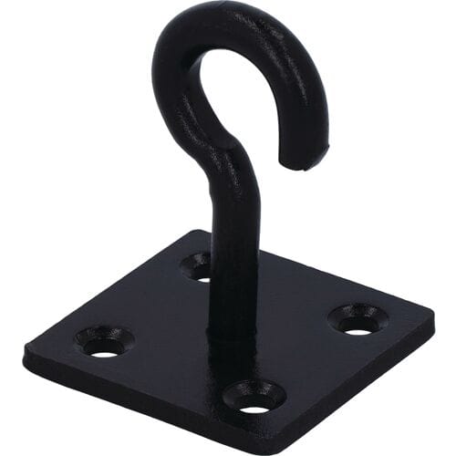 suki Haak op plaat zwart 50x50x5mm
