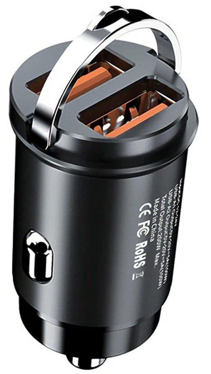 DrPhone UltraCompact - 200W Snelle Autolader - 2x USB - 20V 5A - Universele Oplader voor Telefoon, Tablet en Laptop