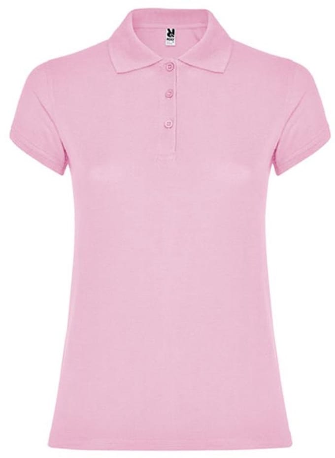 Roly - Star Dames Polo - Light Pink 48 maat 3XL