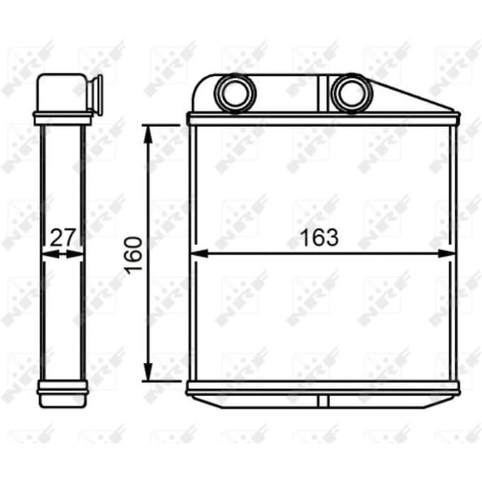 Warmtewisselaar, interieur verwarming NRF 54310